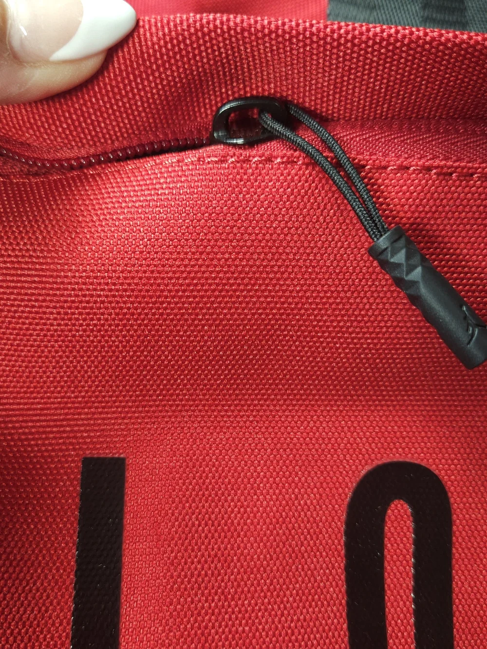 Jordan Men's Red and Black Duffle Bag - Sport Travel Gym Bag